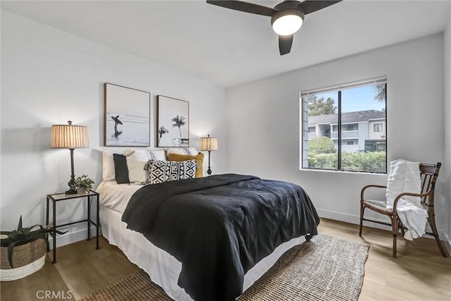 25611 Quail Run Unit 77, Dana Point, CA 92629 - bedroom with light wood-style floors and a ceiling fan