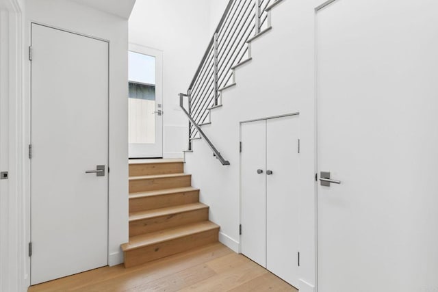2052 Montgomery Ave, Cardiff By The Sea, CA 92007 - staircase with wood finished floors