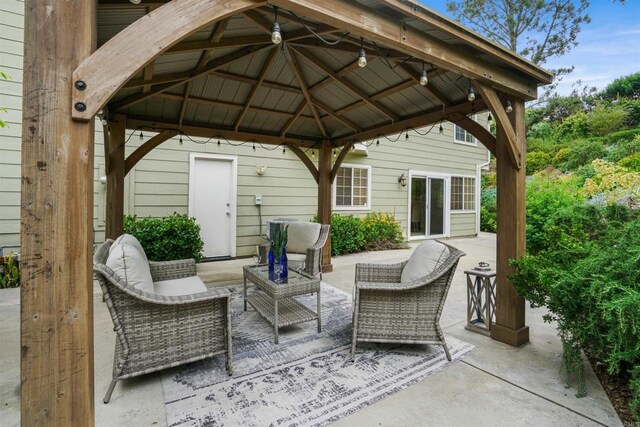 915 Lake Ridge Dr, San Marcos, CA 92078 - view of patio featuring a gazebo and outdoor lounge area