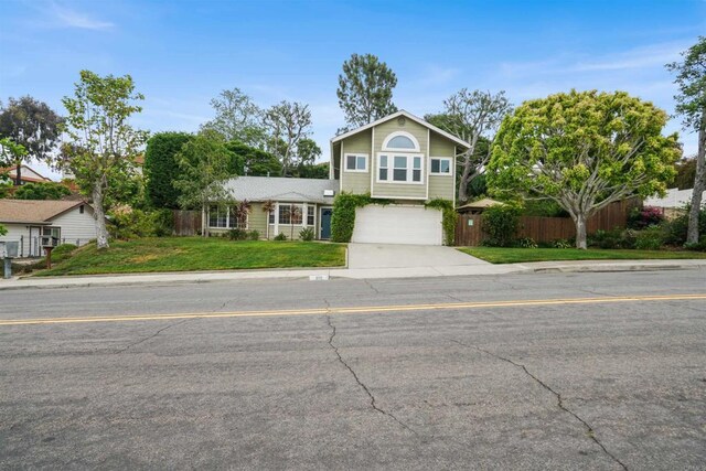 915 Lake Ridge Dr, San Marcos, CA 92078 - tri-level home with a garage and driveway