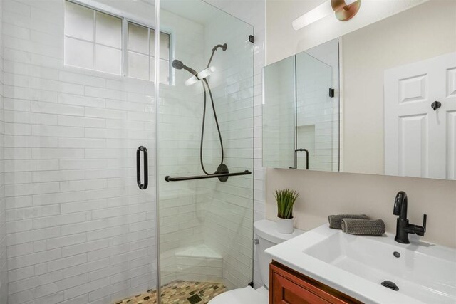 915 Lake Ridge Dr, San Marcos, CA 92078 - full bathroom featuring vanity and a stall shower