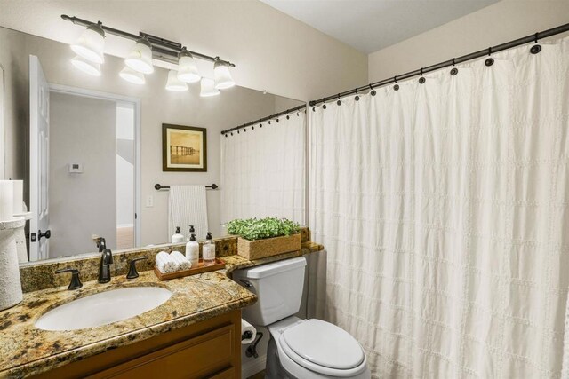 915 Lake Ridge Dr, San Marcos, CA 92078 - full bathroom featuring vanity and a shower with curtain