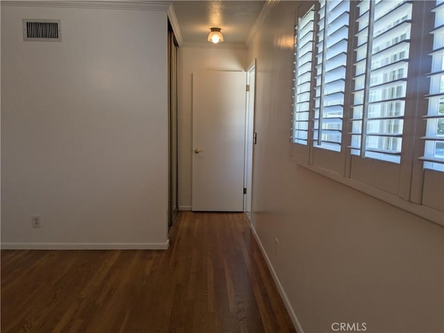 639 Scottdale Ave, Glendora, CA 91740 - hallway with wood finished floors and crown molding