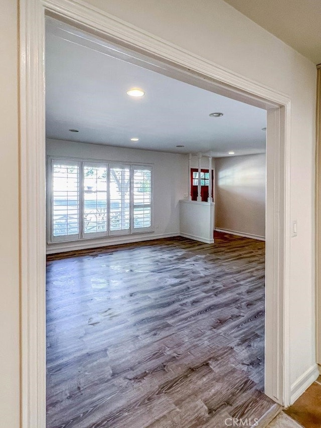 4781 Kona Kove Way, Yorba Linda, CA 92886 - empty room with wood finished floors and recessed lighting