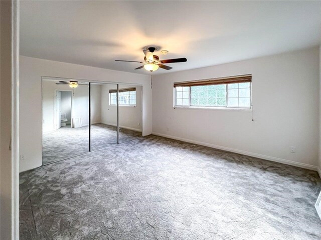 4781 Kona Kove Way, Yorba Linda, CA 92886 - unfurnished bedroom with carpet flooring, a closet, and ceiling fan