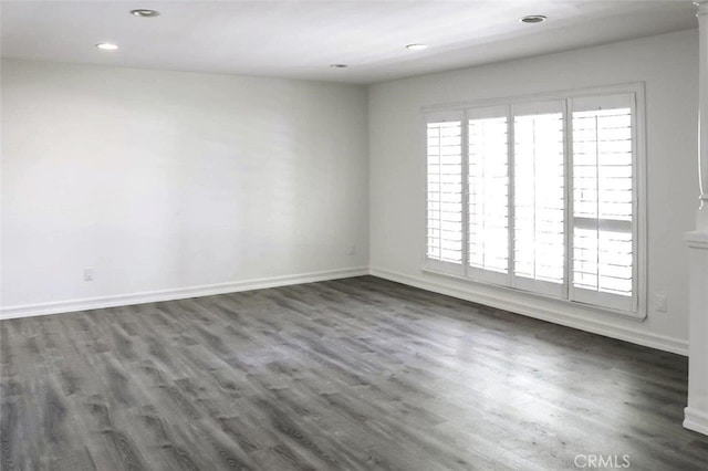 4781 Kona Kove Way, Yorba Linda, CA 92886 - empty room featuring dark wood-style flooring and recessed lighting