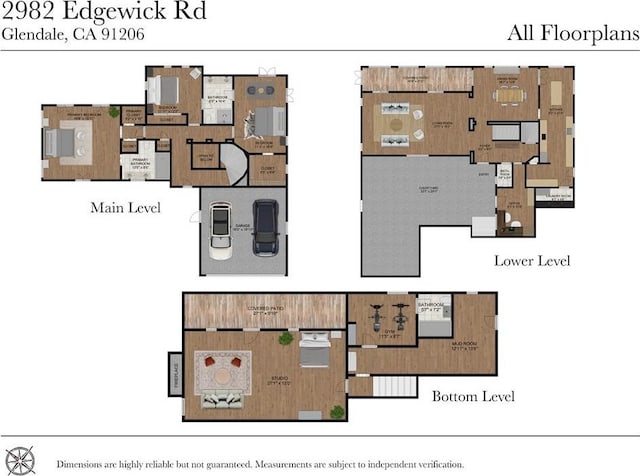 2982 Edgewick Rd, Glendale, CA 91206 - view of property floor plan