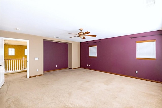 14145 Prairie Creek Pl, Eastvale, CA 92880 - unfurnished room featuring ceiling fan and light carpet