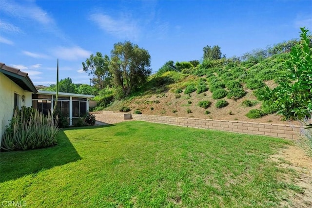 6807 Wilding Pl, Riverside, CA 92506 - view of grassy yard featuring a sunroom