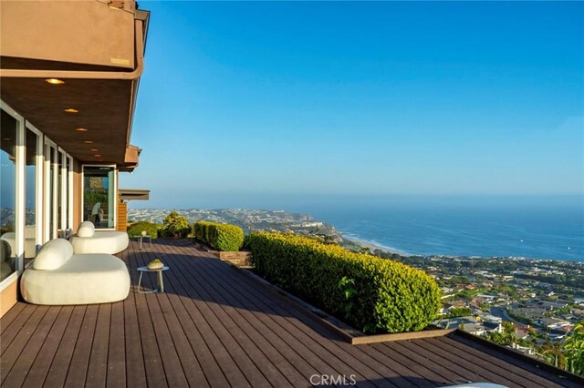 32131 Sea Island Dr, Dana Point, CA 92629 - wooden terrace with a water view
