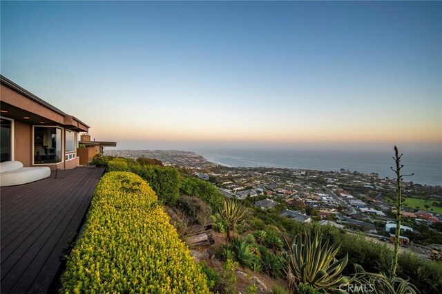 32131 Sea Island Dr, Dana Point, CA 92629 - wooden terrace featuring a water view