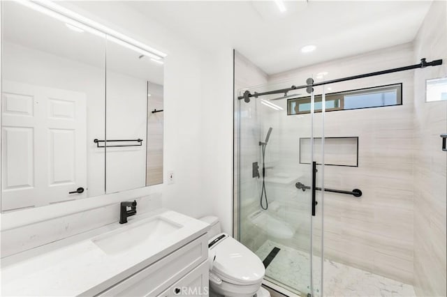 1707 Gay Park Way, Hacienda Heights, CA 91745 - full bath featuring vanity, a shower stall, and a baseboard heating unit