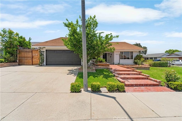 1707 Gay Park Way, Hacienda Heights, CA 91745 - single story home featuring driveway, an attached garage, a front lawn, and a tile roof