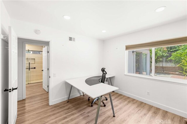 1707 Gay Park Way, Hacienda Heights, CA 91745 - office space with light wood-style floors and recessed lighting