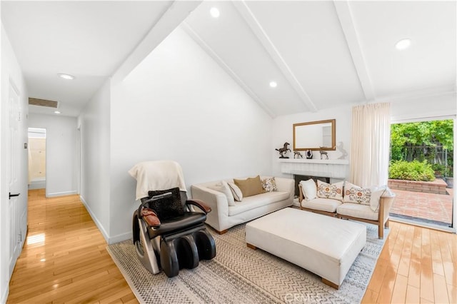 1707 Gay Park Way, Hacienda Heights, CA 91745 - living room with light wood-style flooring, recessed lighting, and a fireplace
