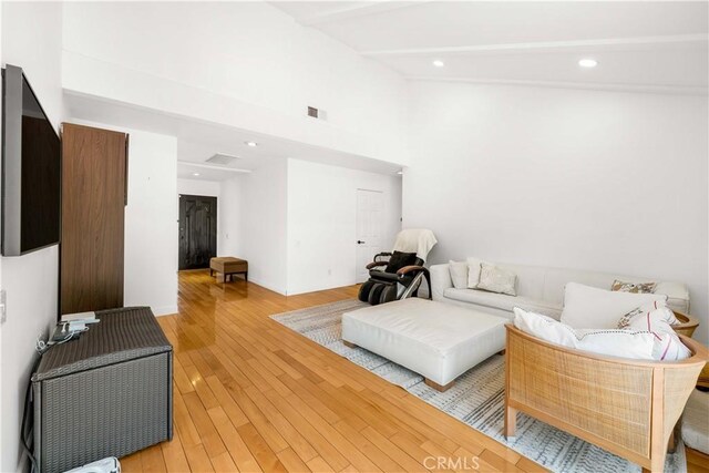1707 Gay Park Way, Hacienda Heights, CA 91745 - living room with light wood-style flooring and recessed lighting
