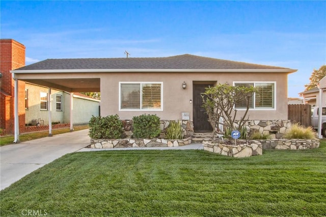 2283 Ximeno Ave, Long Beach, CA 90815 - view of front facade featuring driveway, a carport, stucco siding, and roof with shingles