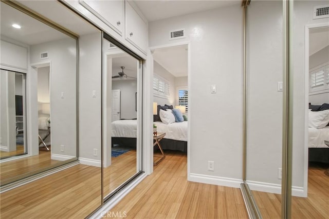 2283 Ximeno Ave, Long Beach, CA 90815 - hall featuring light wood finished floors and recessed lighting