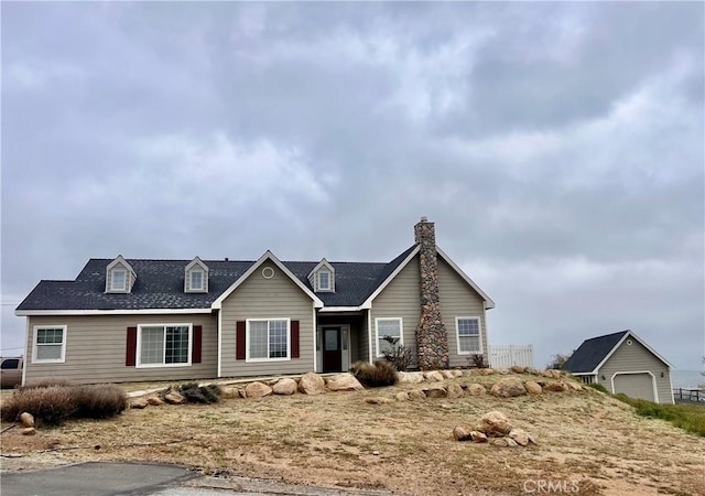 21509 Stage Dr, Tehachapi, CA 93561 - view of front of home with a chimney
