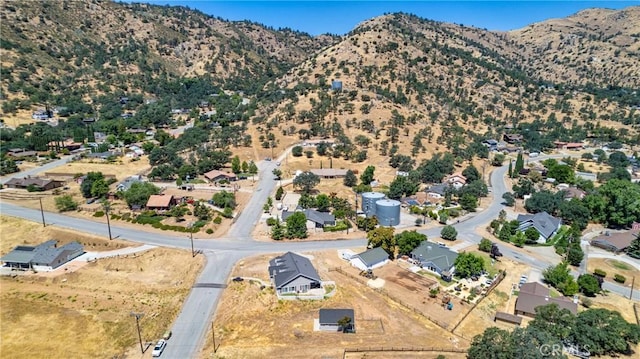 21509 Stage Dr, Tehachapi, CA 93561 - aerial overview of property's location featuring mountains