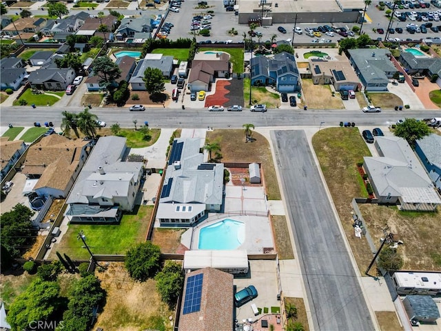 5066 N Nearglen Ave, Covina, CA 91724 - aerial view of property's location featuring a pool area and nearby suburban area