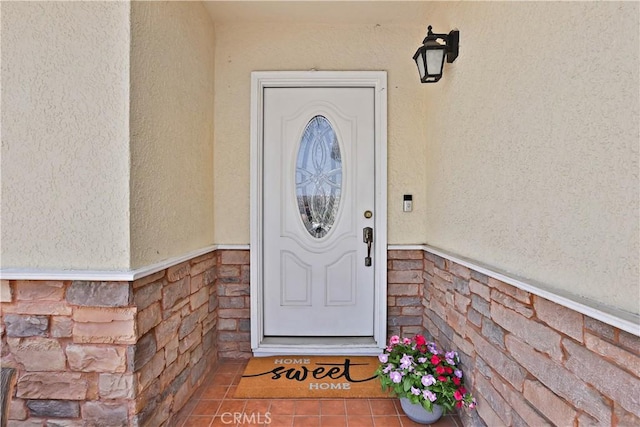 5066 N Nearglen Ave, Covina, CA 91724 - property entrance featuring stucco siding and stone siding