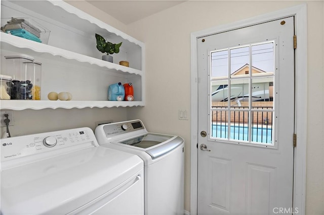5066 N Nearglen Ave, Covina, CA 91724 - laundry room with washer and dryer and healthy amount of natural light