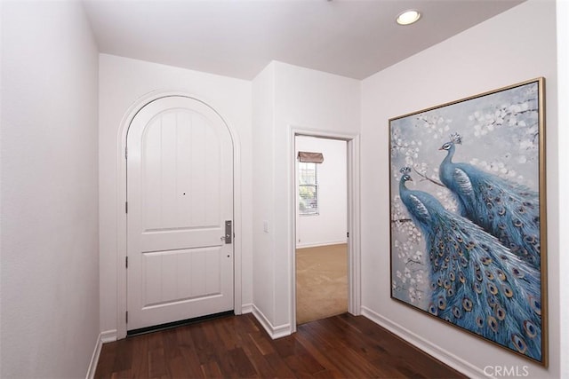 15681 Canon Ln, Chino Hills, CA 91709 - corridor featuring dark wood-style floors and recessed lighting