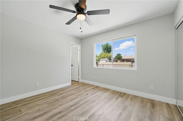 1717 Norval St, Pomona, CA 91766 - spare room featuring light wood-style flooring and ceiling fan