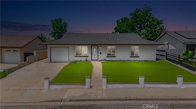 1717 Norval St, Pomona, CA 91766 - ranch-style house featuring a garage, concrete driveway, and stucco siding