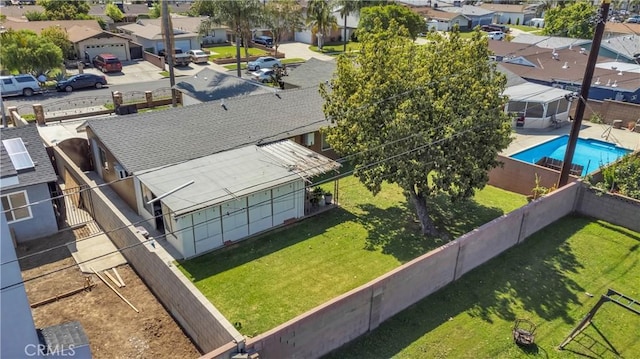 1109 Broadmoor Ave, La Puente, CA 91744 - aerial view of residential area with a pool area