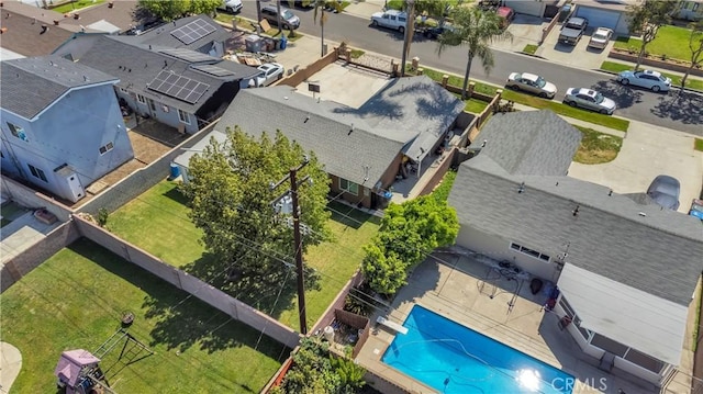 1109 Broadmoor Ave, La Puente, CA 91744 - aerial perspective of suburban area with a pool