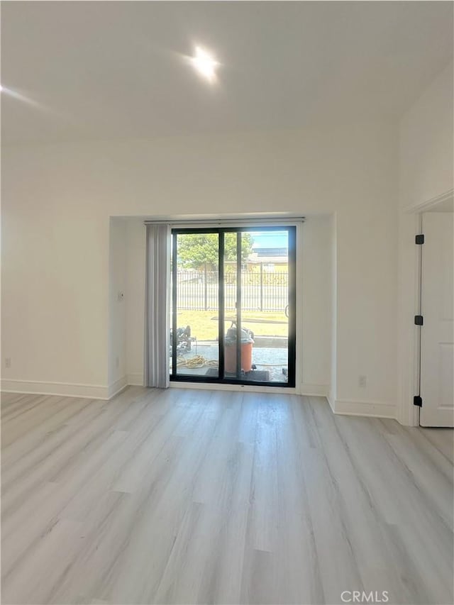 1295 E Whittier Ave, Hemet, CA 92543 - spare room with light wood-style flooring and baseboards