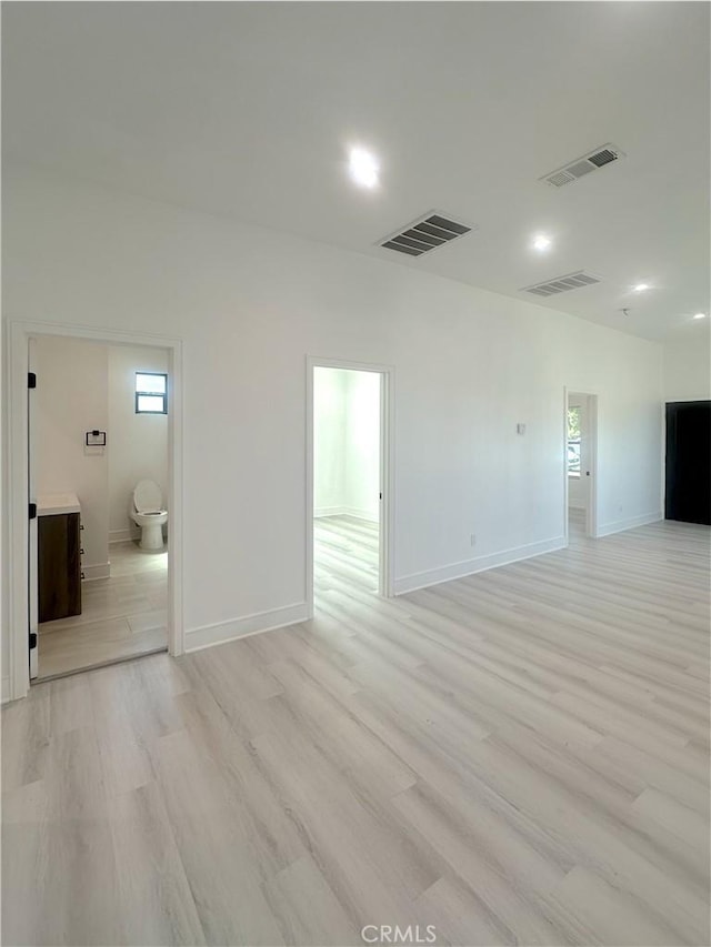 1295 E Whittier Ave, Hemet, CA 92543 - unfurnished room with light wood-style floors and recessed lighting