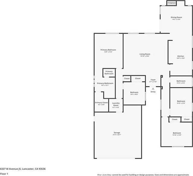 6327 W W Ave J5, Lancaster, CA 93536 - view of home floor plan