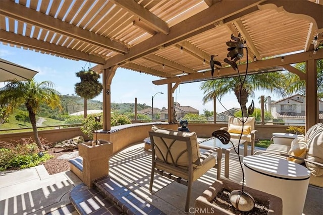 42 Paseo Alba, San Clemente, CA 92672 - view of patio featuring a pergola and outdoor lounge area