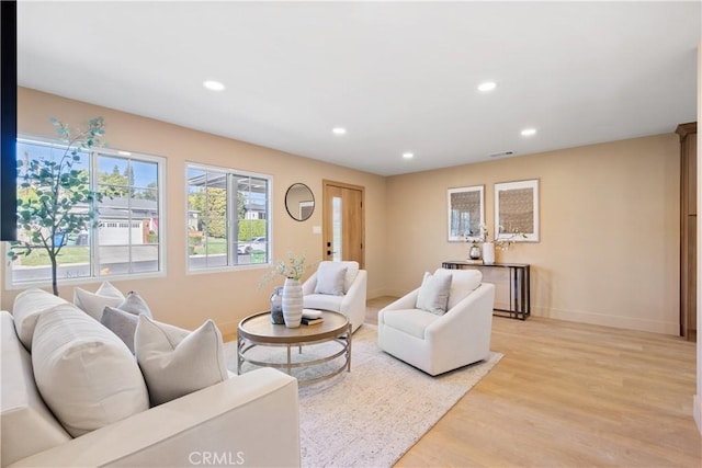 3273 Tilden Ave, Los Angeles, CA 90034 - living area featuring recessed lighting and light wood-style flooring