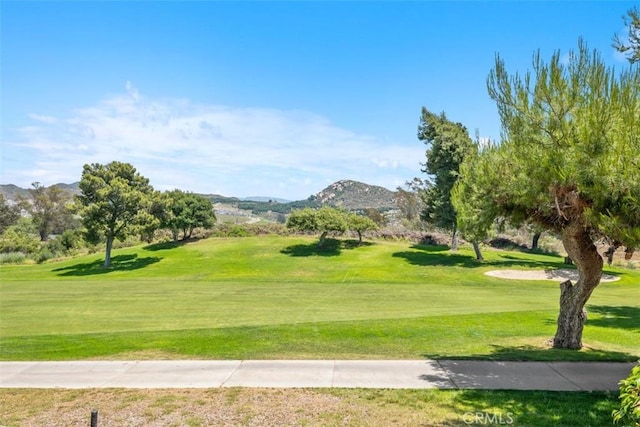 4346 Los Padres Dr, Fallbrook, CA 92028 - surrounding community with a mountain view, golf course view, and a yard