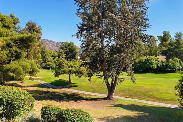 4346 Los Padres Dr, Fallbrook, CA 92028 - view of home's community with a lawn, view of scattered trees, and a mountain view