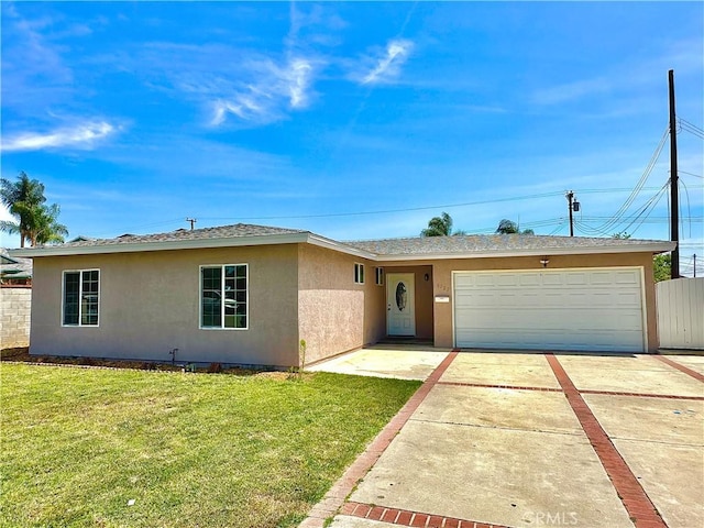 4727 Wilson St, Chino, CA 91710 - single story home with stucco siding, concrete driveway, and a garage