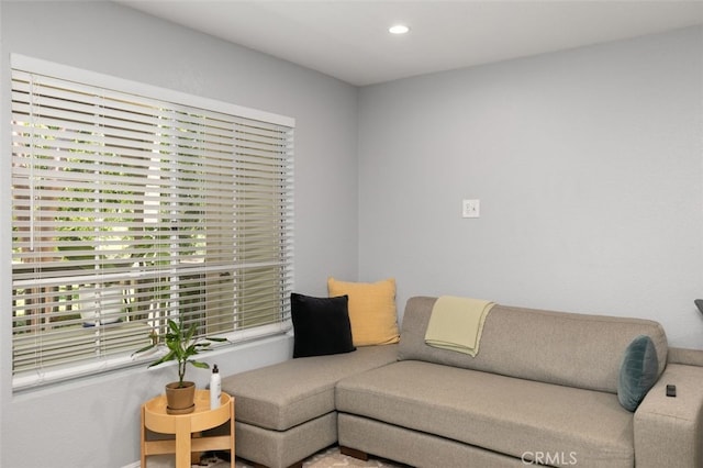 8718 E Indian Hills Rd Unit J, Orange, CA 92869 - living area with baseboards and recessed lighting