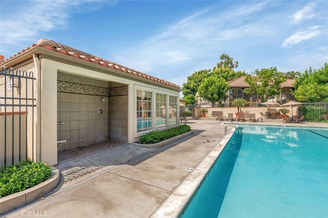 8718 E Indian Hills Rd Unit J, Orange, CA 92869 - community pool featuring a patio