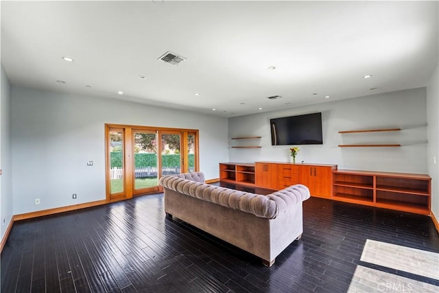 24410 Mulholland, Calabasas, CA 91302 - living room with wood finished floors and recessed lighting