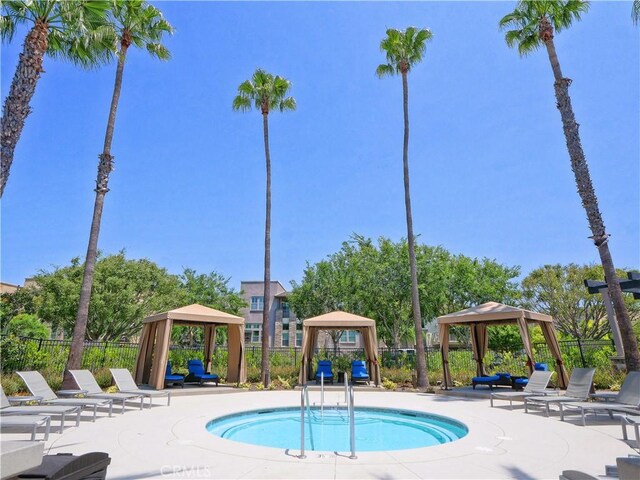 5429 Strand Unit 101, Hawthorne, CA 90250 - view of pool with a gazebo, a pool, and a patio