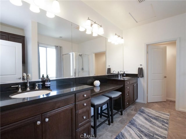 5429 Strand Unit 101, Hawthorne, CA 90250 - full bath featuring vanity and a shower with shower door