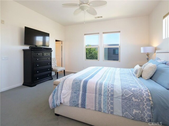 5429 Strand Unit 101, Hawthorne, CA 90250 - bedroom with carpet and a ceiling fan