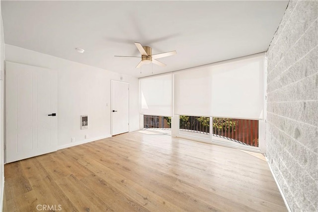 240 W Queen St Unit 10, Inglewood, CA 90301 - unfurnished room with wood finished floors and a ceiling fan