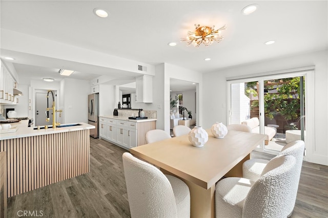 33 Seton Rd, Irvine, CA 92612 - dining space featuring wood finished floors and recessed lighting