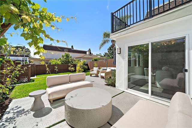 33 Seton Rd, Irvine, CA 92612 - patio / terrace featuring outdoor lounge area, a fenced backyard, and a patio