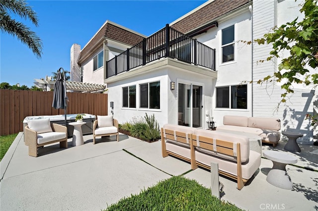 33 Seton Rd, Irvine, CA 92612 - patio / terrace with outdoor lounge area, a patio area, and a pergola